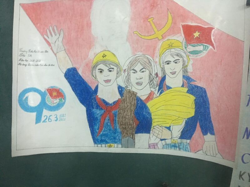 Vẽ tranh 26 3 đẹp đơn giản