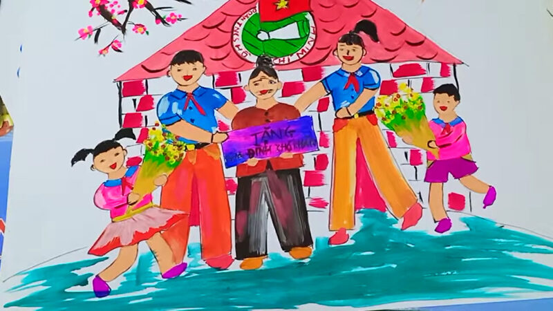 Vẽ tranh 26 3 đơn giản