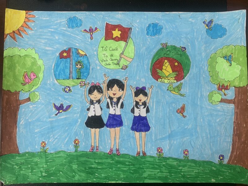 Vẽ tranh 26 3 đơn giản, đẹp nhất