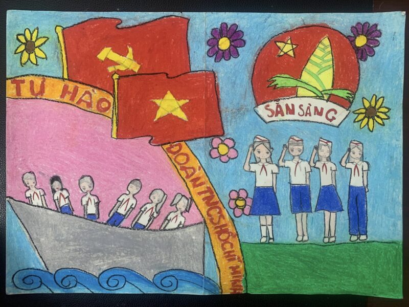 Vẽ tranh 26 3 tự hào Đoàn TNCS Hồ Chí Minh