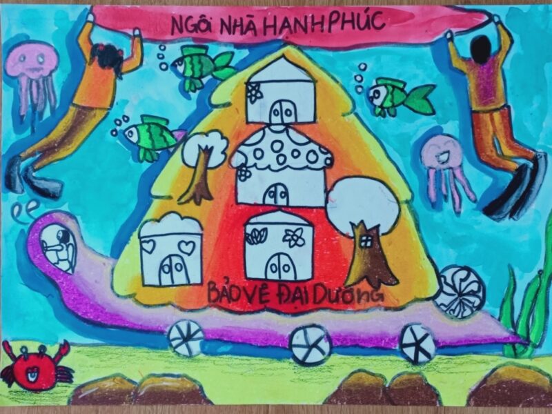 Vẽ tranh những phát minh kỳ diệu về bảo vệ môi trường đại dương