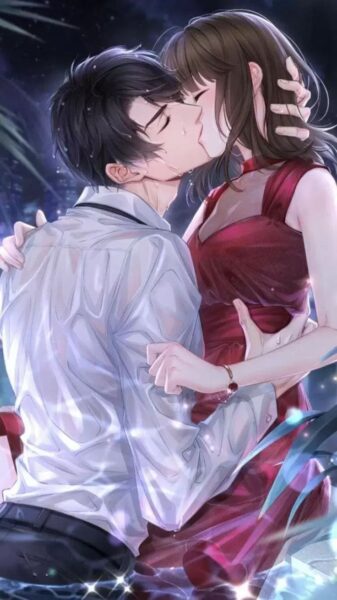 hình ảnh hôn nhau anime đẹp lãng mạng