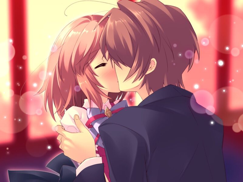 hình ảnh nụ hôn anime dễ thương nhất