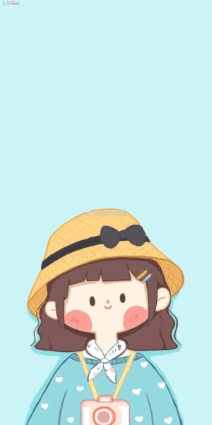 hình nền iphone cute cô bé đáng yêu