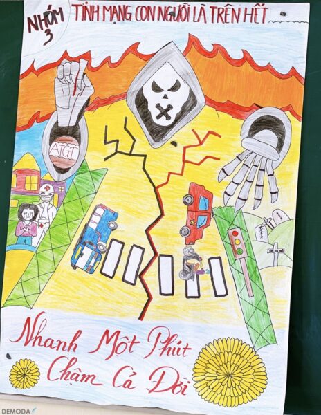 Vẽ tranh an toàn giao thông đơn giản mà đẹp lớ 5