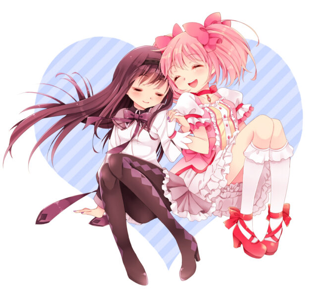 hình ảnh avatar đôi bạn thân nữ chung khung hình trái tim