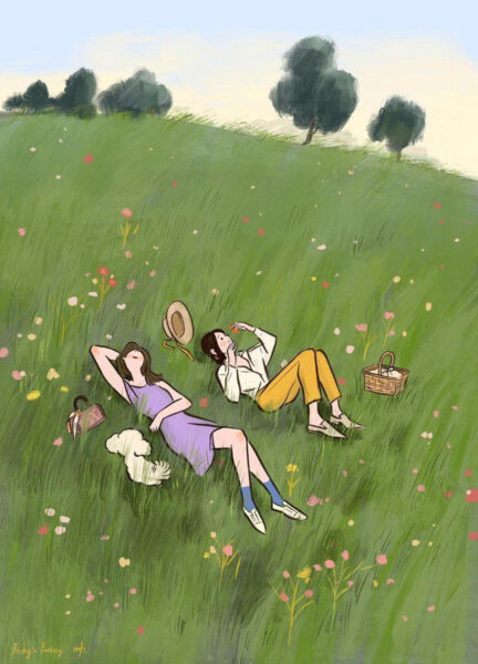 hình ảnh Avatar đôi BFF chill, thư giãn