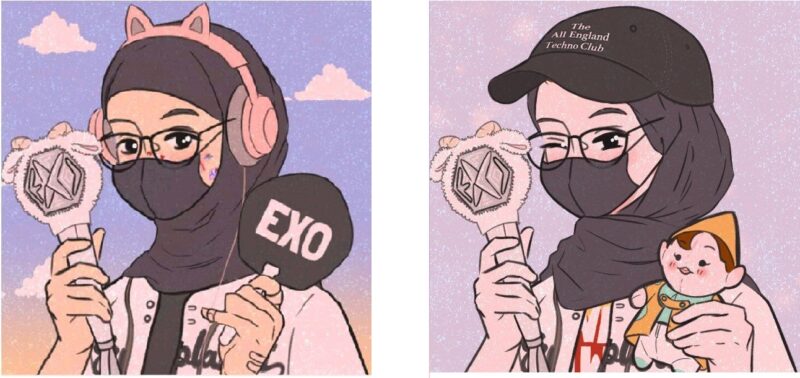 hình ảnh Avatar đôi BFF fan đu idol