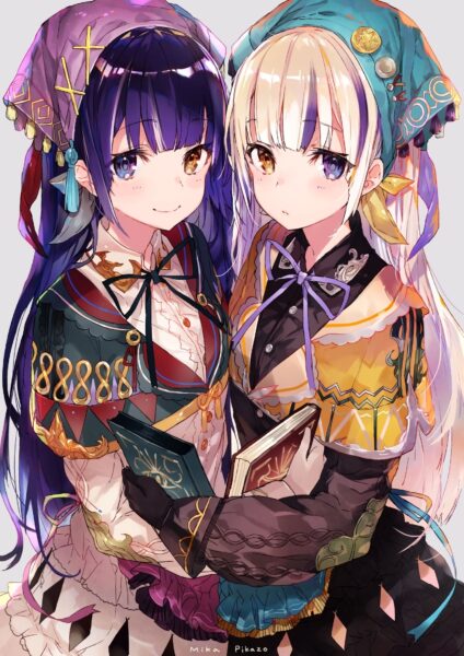 hình ảnh Avatar đôi BFF nữ Anime đáng yêu