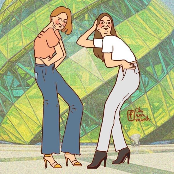 hình Avatar đôi BFF lầy lội nhất