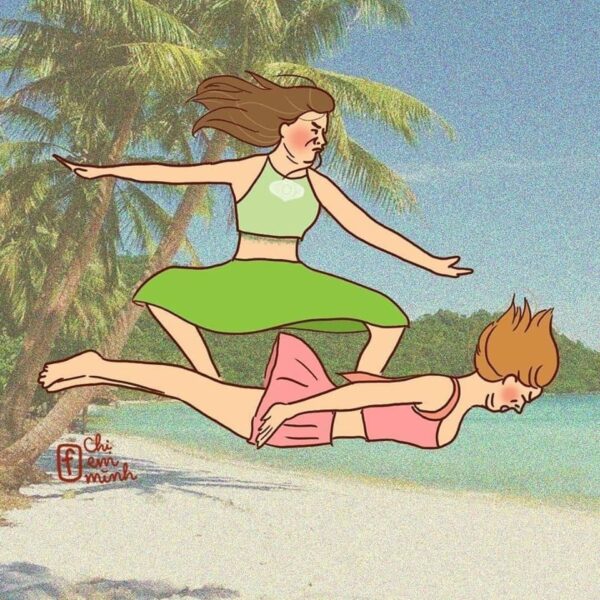 hình Avatar đôi BFF tạo dáng có 1 không 2