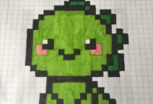 Vẽ tranh theo ô vuông cute