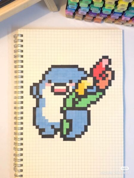 Vẽ tranh theo ô vuông cute nhất