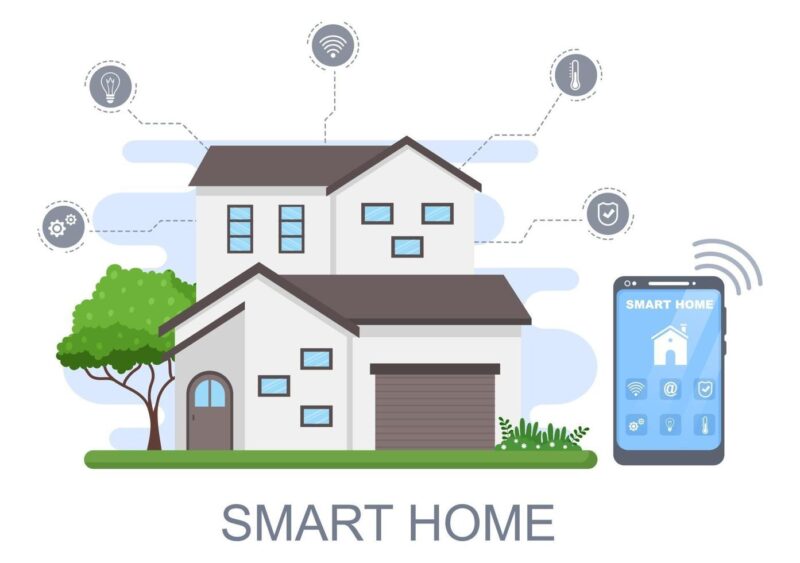 Vẽ ngôi nhà thông minh đẹp cực đơn giản