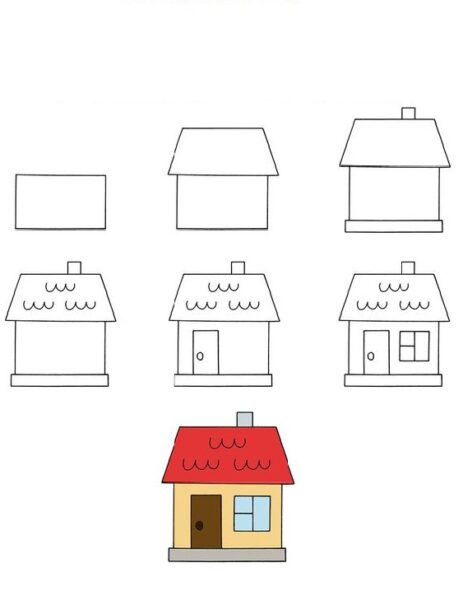 Vẽ ngôi nhà thông minh lớp 1