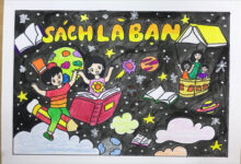 Vẽ tranh lan tỏa tình yêu đọc sách
