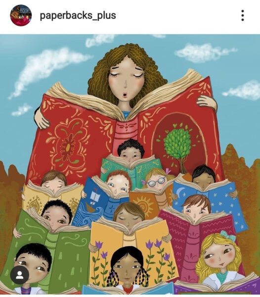 Vẽ tranh lan tỏa tình yêu đọc sách cho mọi người