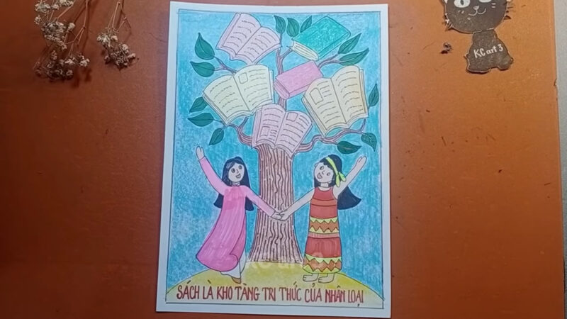 Vẽ tranh lan tỏa tình yêu đọc sách, cuộc thi Đại Sứ văn hóa đọc