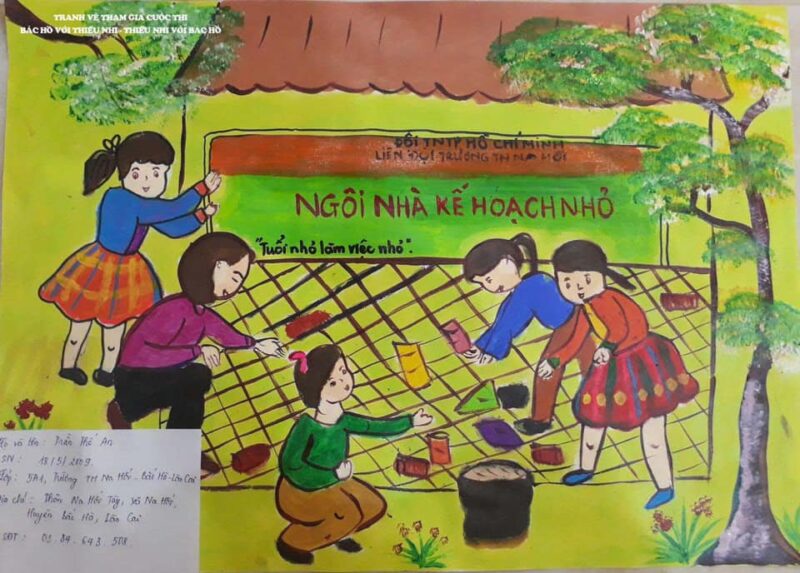 tranh vẽ kế hoạch nhỏ đơn giản mà đẹp
