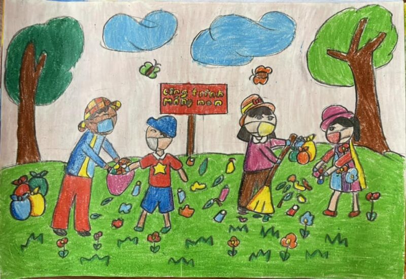 vẽ tranh đè tài kế hoạch nhỏ của học sinh tiểu học