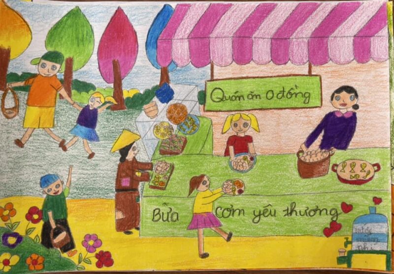 vẽ tranh đè tài kế hoạch nhỏ cực đẹp