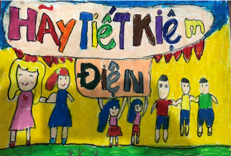 vẽ tranh đề tài tiết kiệm điện vvowis lời kêu gọi tiết kiệm