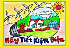 vẽ tranh tiết kiệm điện