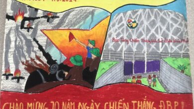 Vẽ tranh Chiến thắng Điện Biên Phủ